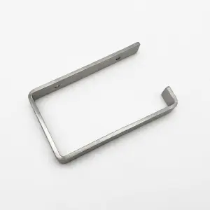 Brushed Stainless Steel Toilet Roll Holder - Image 4
