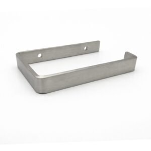 Brushed Stainless Steel Toilet Roll Holder - Image 2