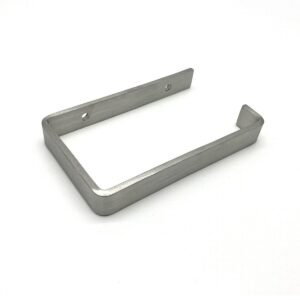 Brushed Stainless Steel Toilet Roll Holder - Image 5