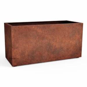 Rectangular Outdoor Corten Steel Planter - Image 2