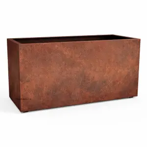 Rectangular Outdoor Corten Steel Planter - Image 2