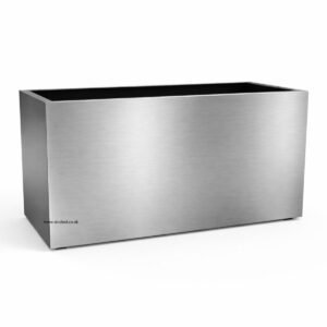 Rectangular Outdoor Stainless Steel Planter - Image 2