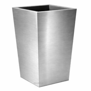 Tall Trapezium Shaped Outdoor Stainless Steel Planter - Image 2