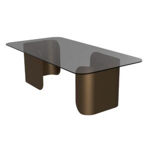 Avon Steel & Glass Coffee Table - Image 2