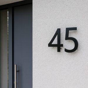 Floating Powder Coated House Number or Letter - Image 1