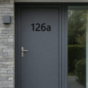 Self Adhesive Powder Coated House Number or Letter - Image 1