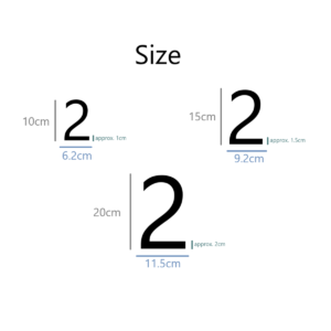 Floating Brass House Number or Letter - Image 4