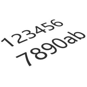 Self Adhesive Powder Coated House Number or Letter - Image 3