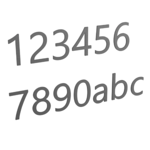 Self Adhesive Brushed Stainless Steel House Number or Letter - Image 2