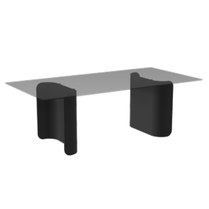 Thames Steel & Glass Coffee Table - Image 2