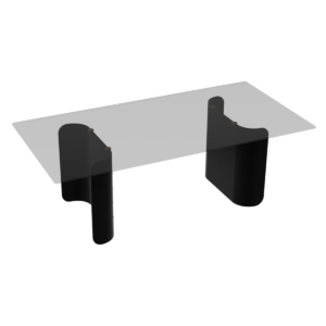 Thames Steel & Glass Coffee Table - Image 3