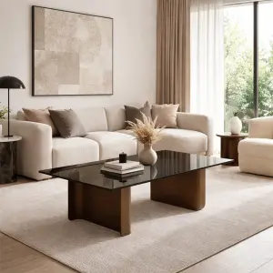 Thames Steel & Glass Coffee Table - Image 4