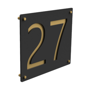 Two Tone House Address Number Sign - Image 2