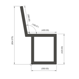 Fully Welded Aluminium Outdoor Bench Frame - Ex-Display - Image 5