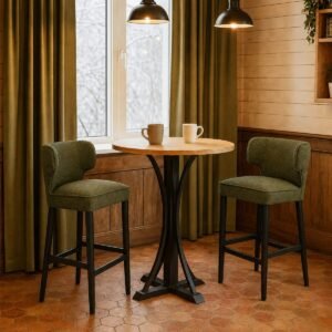 Ascot Forest Green Breakfast Barstool - Image 7