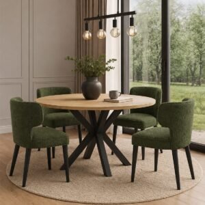 Ascot Forest Green Dining Chair - Image 1