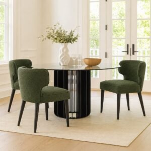 Ascot Forest Green Dining Chair - Image 7