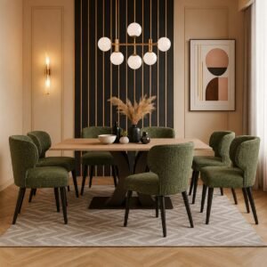 Ascot Forest Green Dining Chair - Image 8
