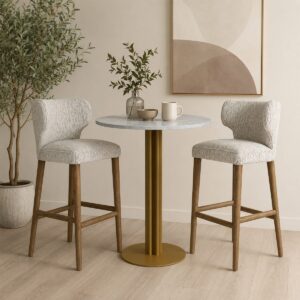 Ascot Natural Breakfast Bar Stool - Image 1