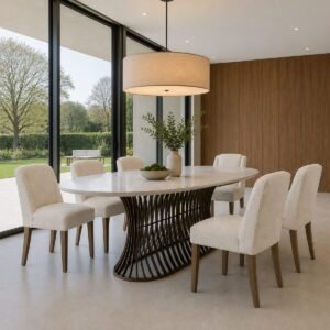 Cambridge Boucle Dining Chair - Image 1