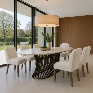 Saunton Oval Dining Table Base - Image 2