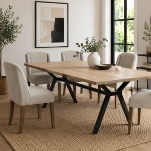 Cambridge Natural Twill Dining Chair - Image 1