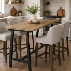 Cambridge Soft Grey Breakfast Bar Stool - Image 1