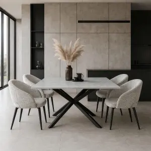 Hayes Curved Dining Chair - Image 1