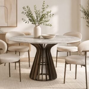 Curved Soho Round Dining Table Base - Image 4
