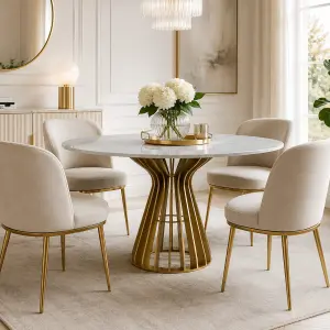 Curved Soho Round Dining Table Base - Image 2