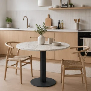 Palladian Round Pedestal Dining Table Base - Image 4