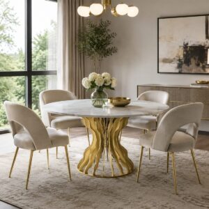 Lynton Round Dining Table Base - Image 2